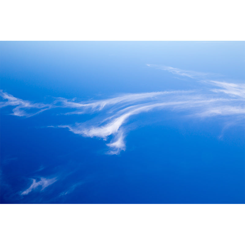 Photo Sky Mural Wallpaper for Sitting Room Decor in Blue, Made to Measure