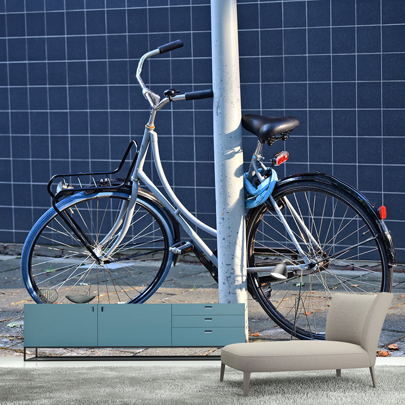 Bicycle Mural Wallpaper Modern Transportation Waterproofing Wall Covering