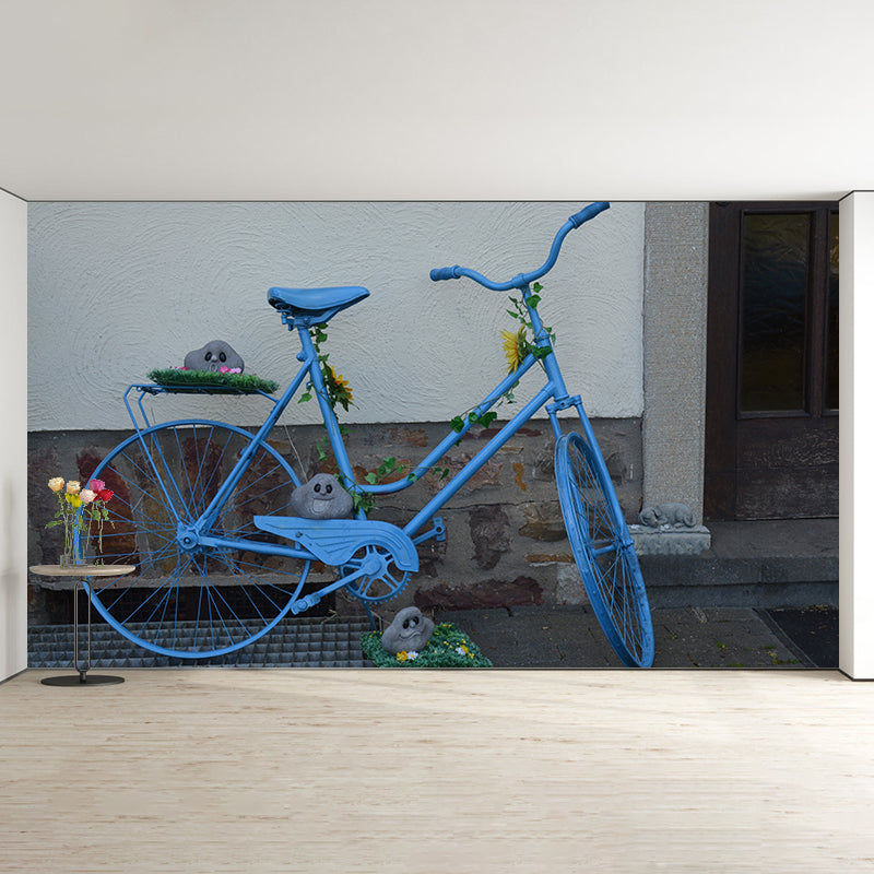 Bicycle Mural Wallpaper Modern Transportation Waterproofing Wall Covering