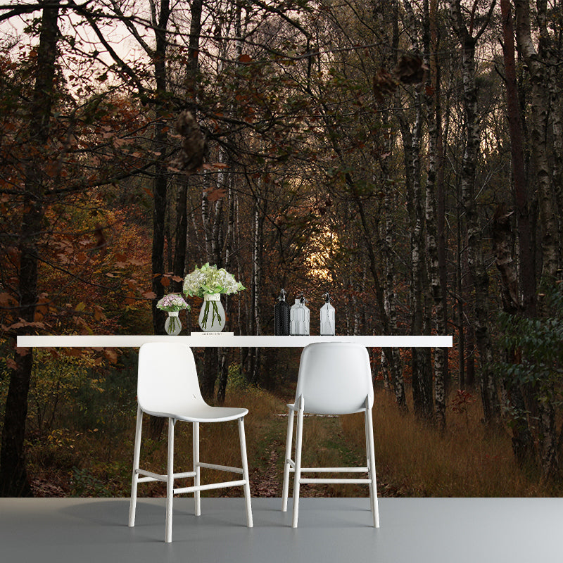 Forest Wall Mural Modernism Wall Decoration for Bedroom, Customer Size