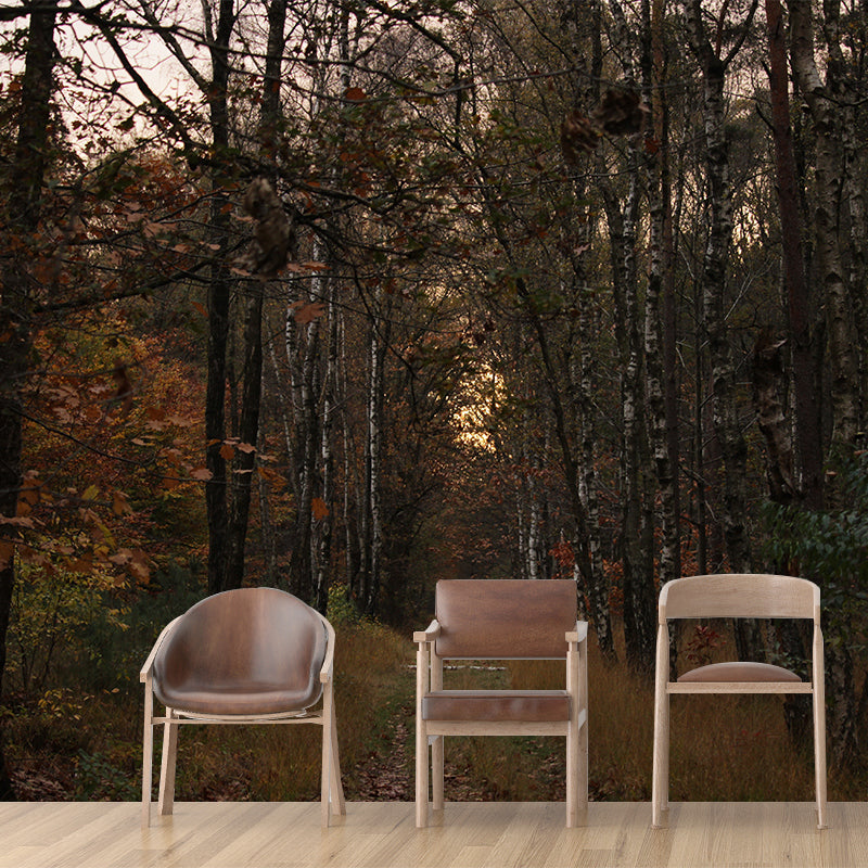 Forest Wall Mural Modernism Wall Decoration for Bedroom, Customer Size