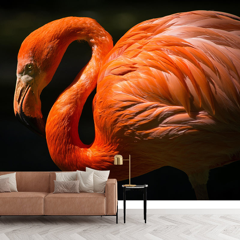 Tropical Flamingo Mural Wall Decor Mildew Resistant Living Room Wall Mural for Wall Decor