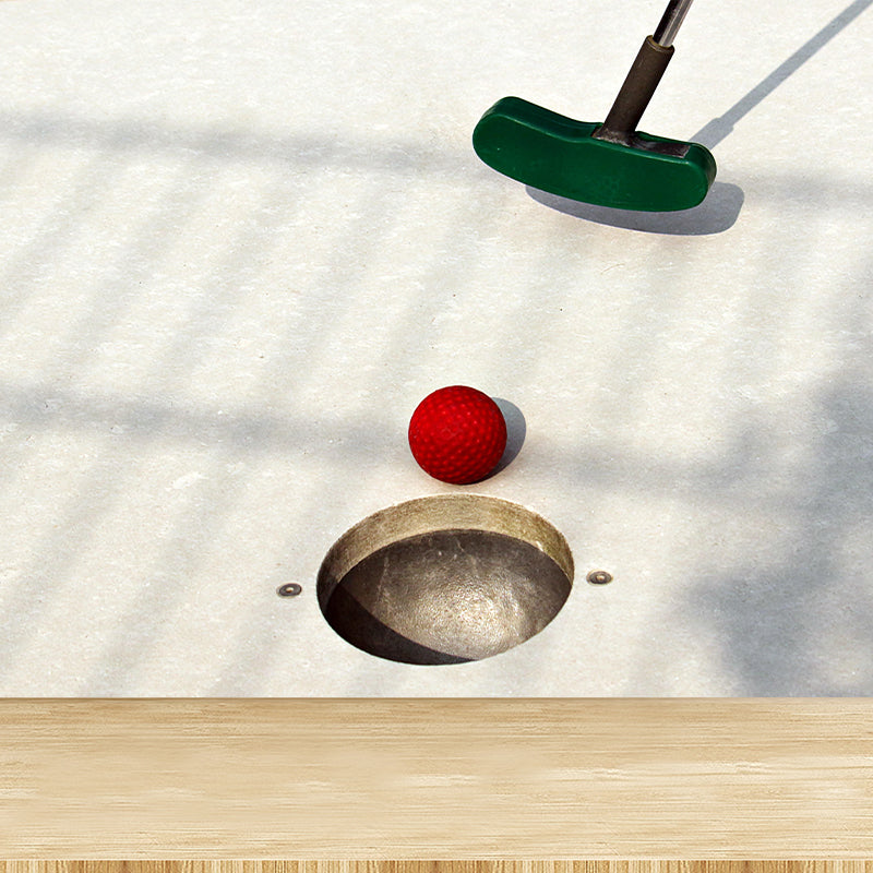 Photography Style Golf Wall Covering for Accent Wall Fire Mural for Home Decor