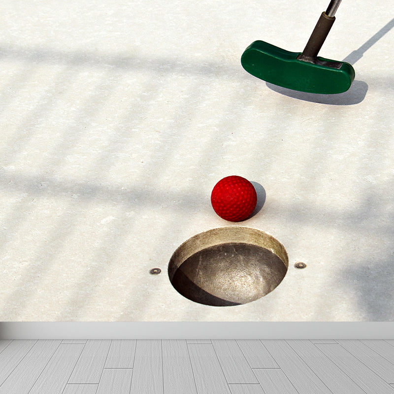 Photography Style Golf Wall Covering for Accent Wall Fire Mural for Home Decor