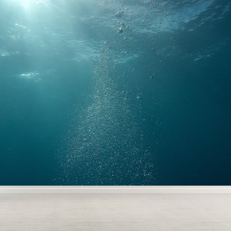 Tropix Sea Underwater Look-Up Murals Stain Resistant Wall Covering for Living Room