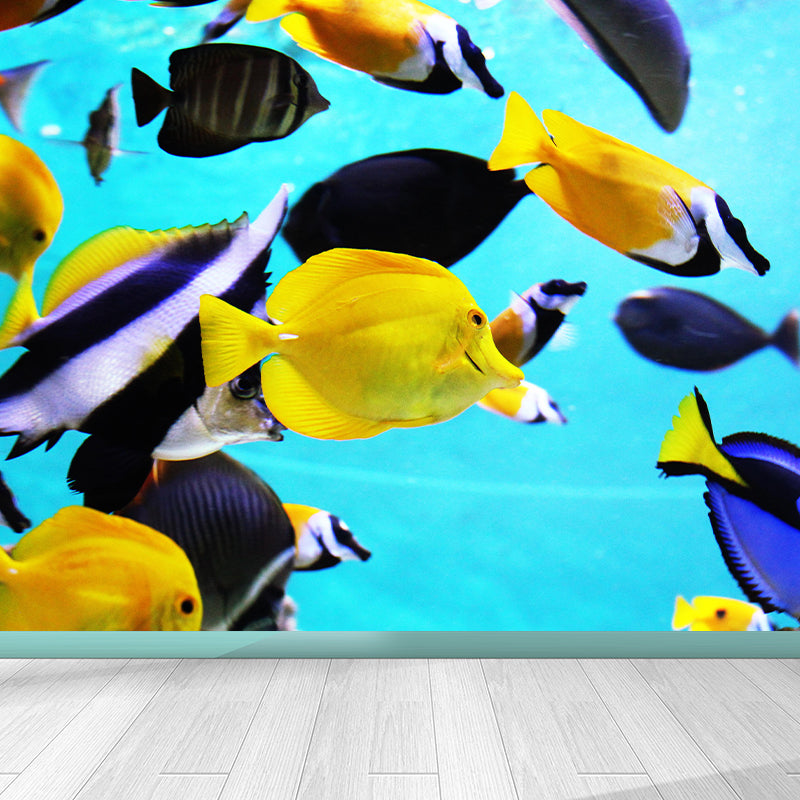 Tropical Seabed Mural Photography Style Full Size Wall Decoration for Living Room