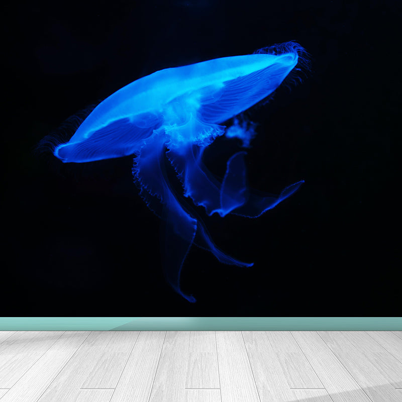 Jellyfish Mural Decal Wall Art Mildew Resistant for Decoration Sitting Room
