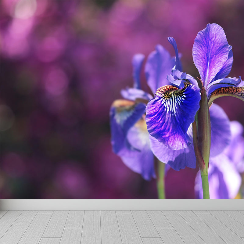 Contemporary Flower Blooming Wall Mural Moisture Decorative Eco-friendly for Home Decor