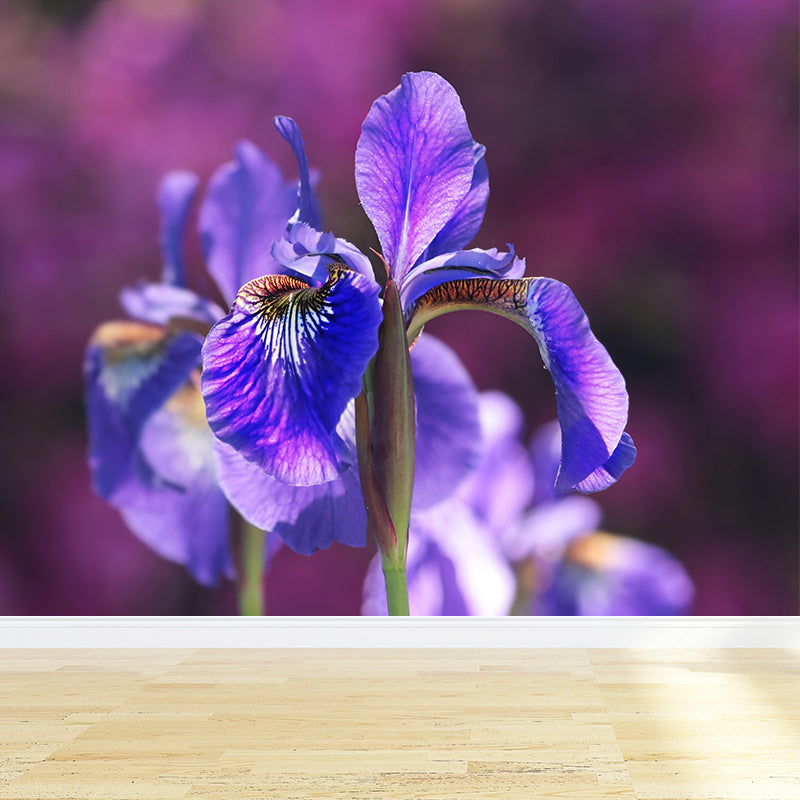 Contemporary Flower Blooming Wall Mural Moisture Decorative Eco-friendly for Home Decor