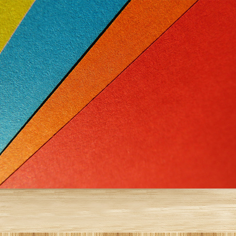 Modern Sitting Room Mural Decorative Multi-Color Geometry Wall Mural Multiple Sizes Available