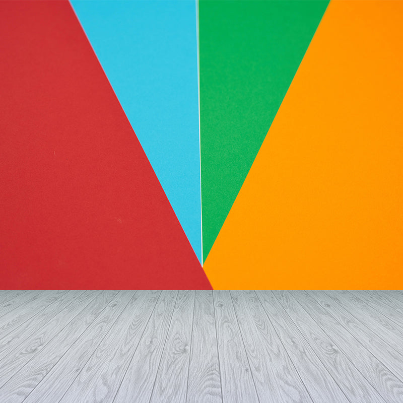 Modern Sitting Room Mural Decorative Multi-Color Geometry Wall Mural Multiple Sizes Available