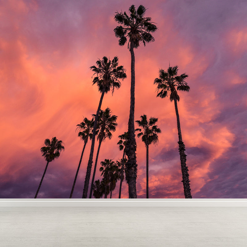 Tropical Palm Trees Customized Modern Decorating Wall Art Living Room Wall Covering