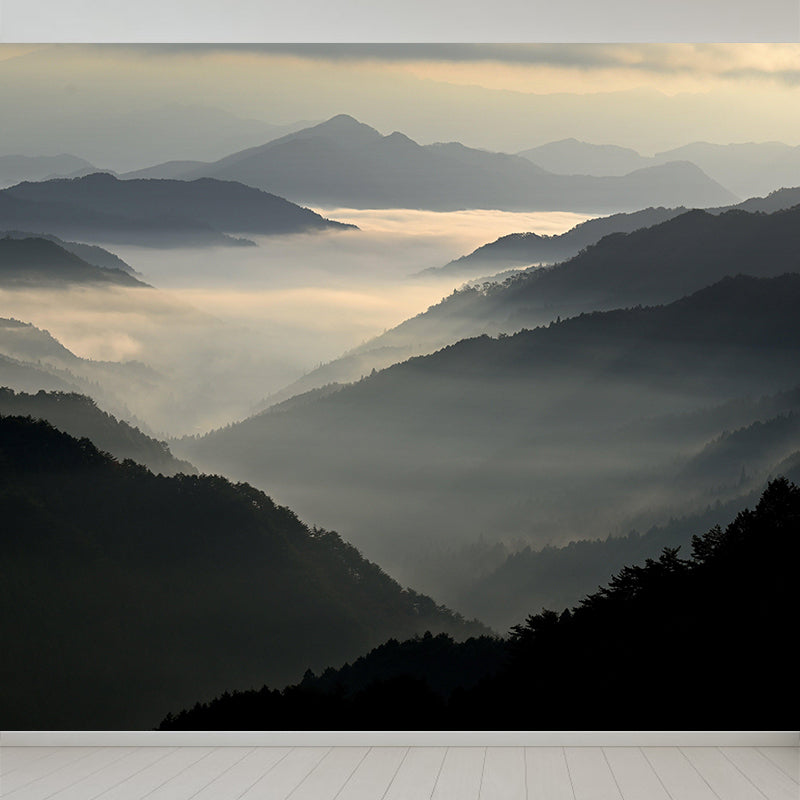 Mountain Range  Landscapes Mural Wallpaper in different seasons Indoor Wall Art for Home Decor