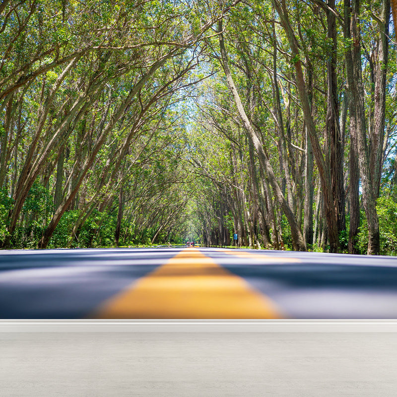 Customized Forest Trail Wall Mural Decals Home Decoration Living Room Wall Decor in Soft Color