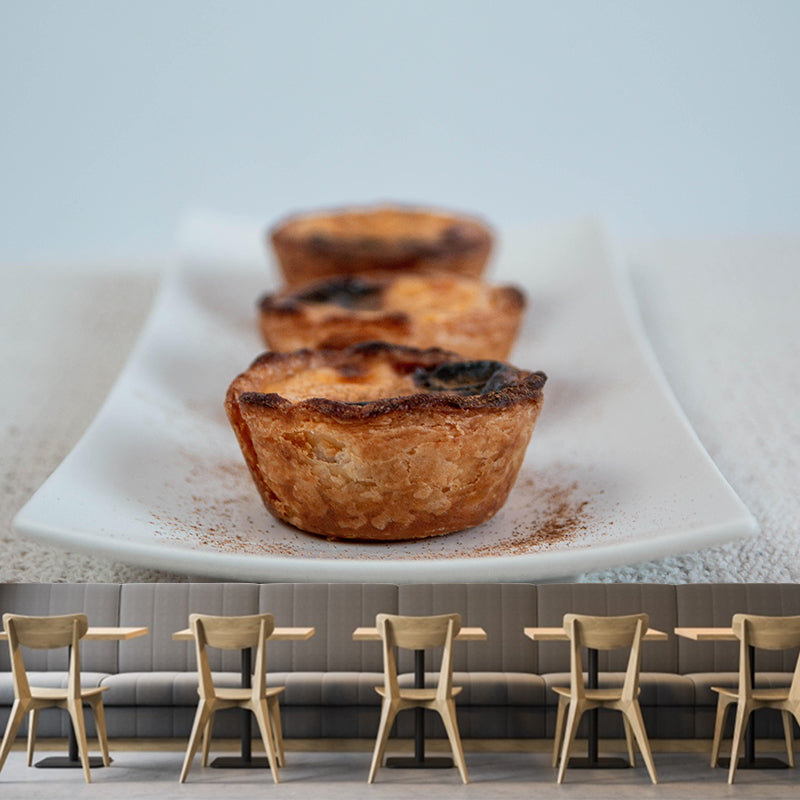 Modern Business Dessert Shop Murals Decor Egg-Tart Dessert Mural Wallpaper