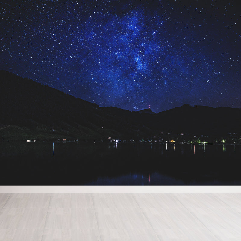 Modern Style Wallpaper Mural with Night View Wall Covering for Living Room