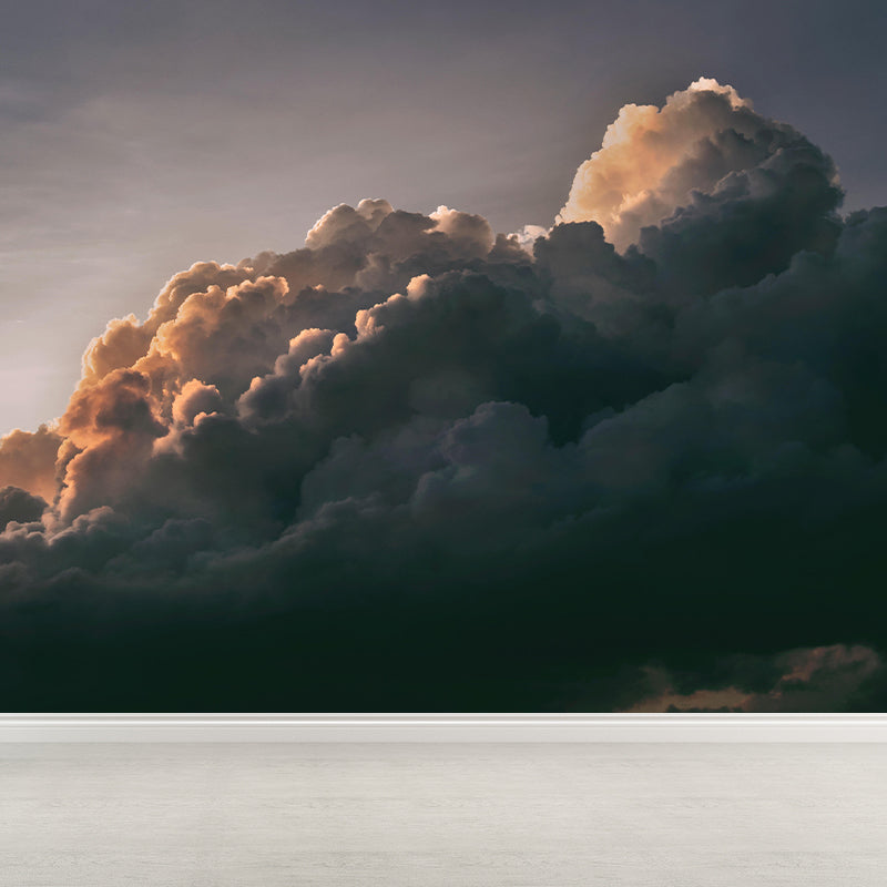 Clouds Mural Home Decorations Mildew Resistant for Living Room Bedroom