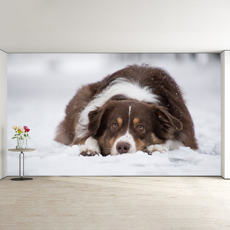 Cute Intelligent Dog Mural Decal for Living Room Wall Art, Made to Measure