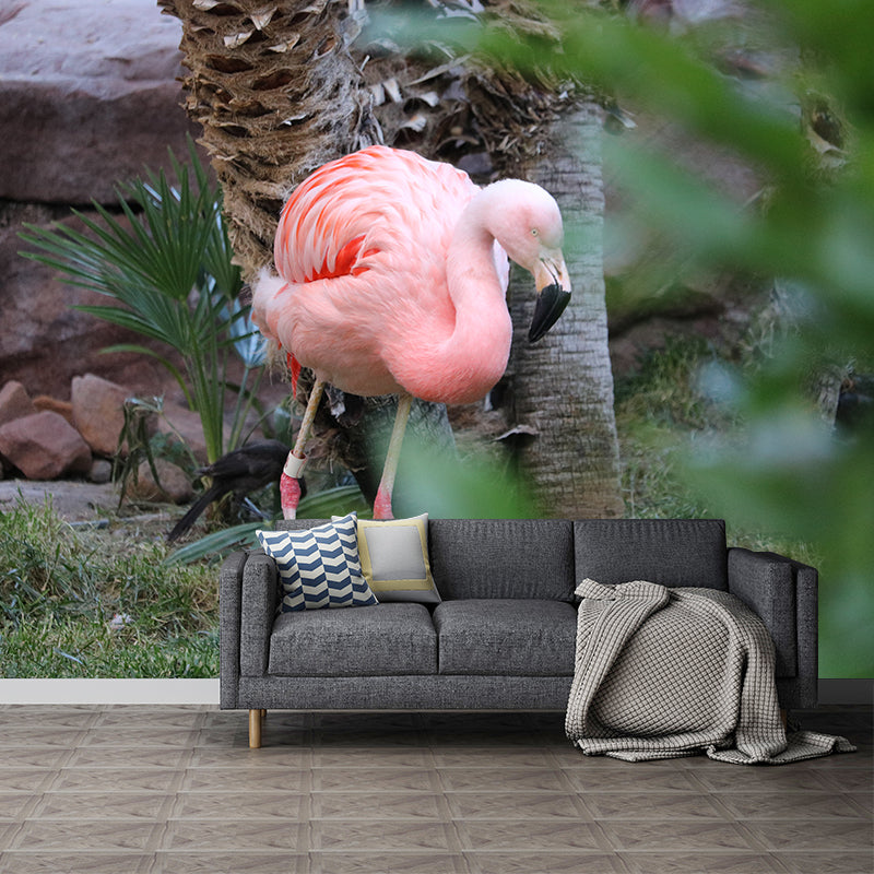 Tropical Flamingo Wall Decals for Bedroom Living Room Wall Decor, Waterproofing
