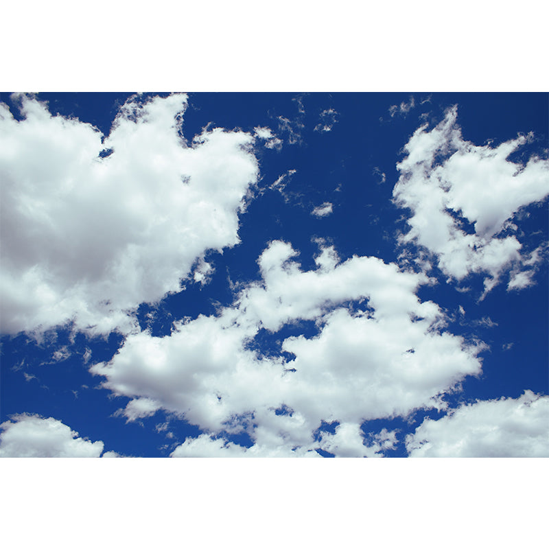 Beautiful Cloudscape Mural Wall Covering for Living Room, Stain Resistant