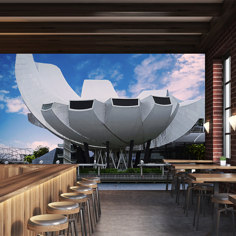 Modern Fashion City Building Murals Personalized Wall Decor for Meeting Room