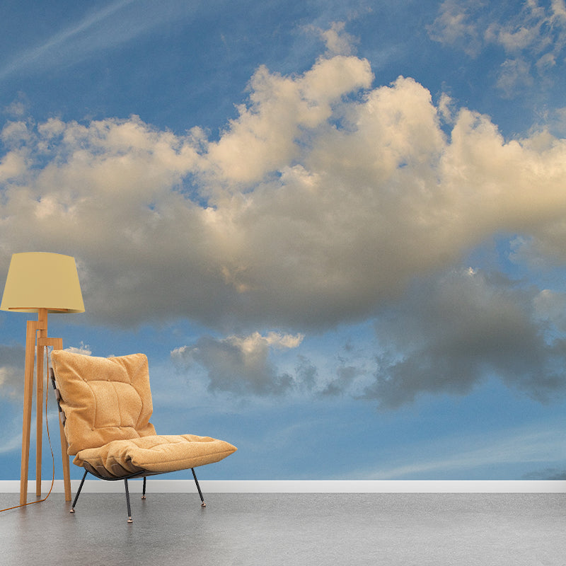 Beautiful Cloudscape Mural Decal Customized Contemporary Wall Covering for Bedroom