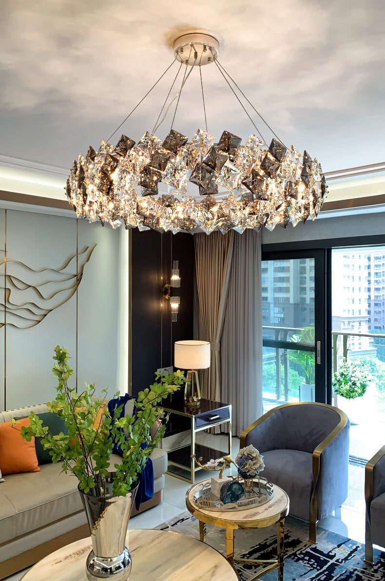 Funzione illuminazione sospesa a sospensione in stile moderno per sala da pranzo soggiorno