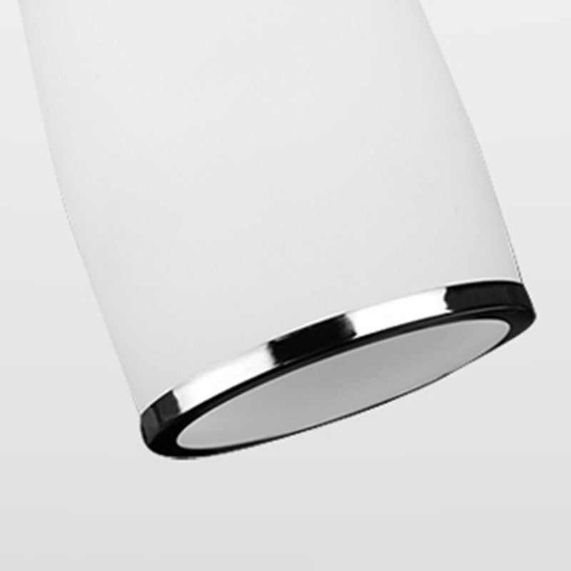 Modern Conical Pendant Ceiling Light Glass Dinning Room Ceiling Pendant Lamp in Silver