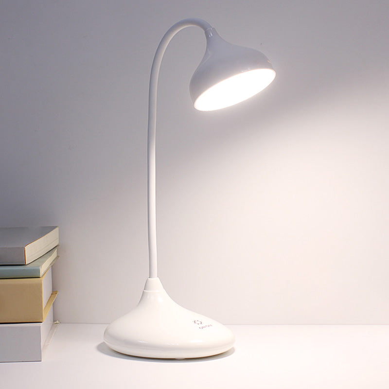 Teardrop Shaped Plastic Study Lamp Macaron LED Table Light for Dormitory