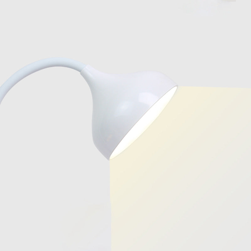 Teardrop Shaped Plastic Study Lamp Macaron LED Table Light for Dormitory