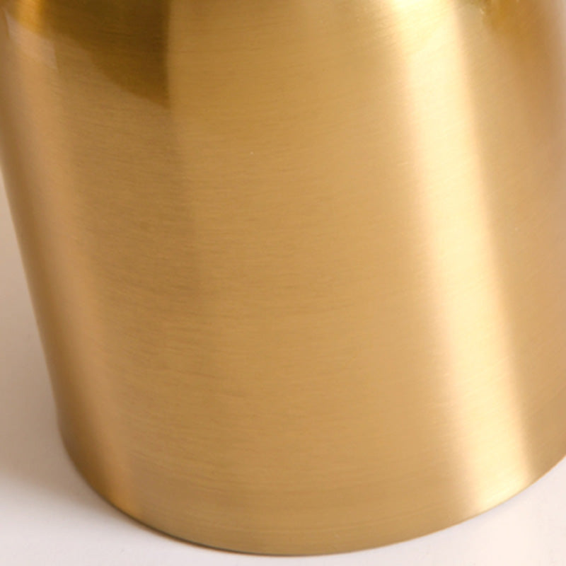 Bride and Groom Table Lamp Creative Modern White Glass 1-Light Bedroom Nightstand Light in Gold