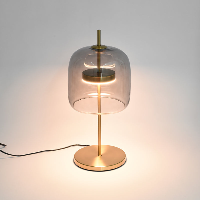 Ultra-modern Simplicity Bell Table Lamp Glass Nightstand Lamp for Bedroom