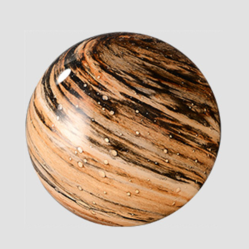 Creative Planet Shaped Night Lamp Modern Glass 1-Bulb Living Room Table Light