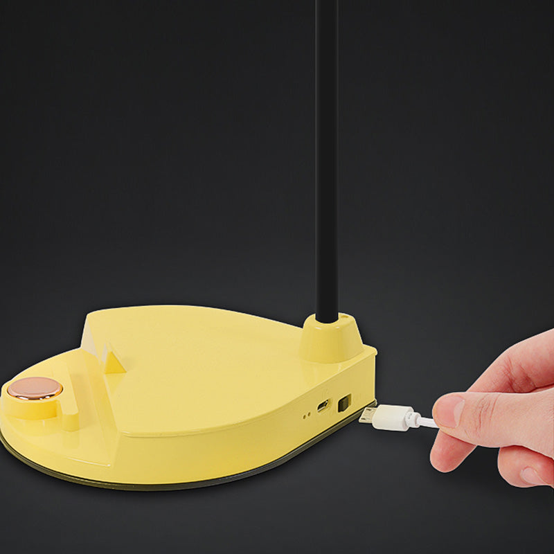 Touch Control Conical Study Light Macaron Plastic Dormitory LED Table Lamp