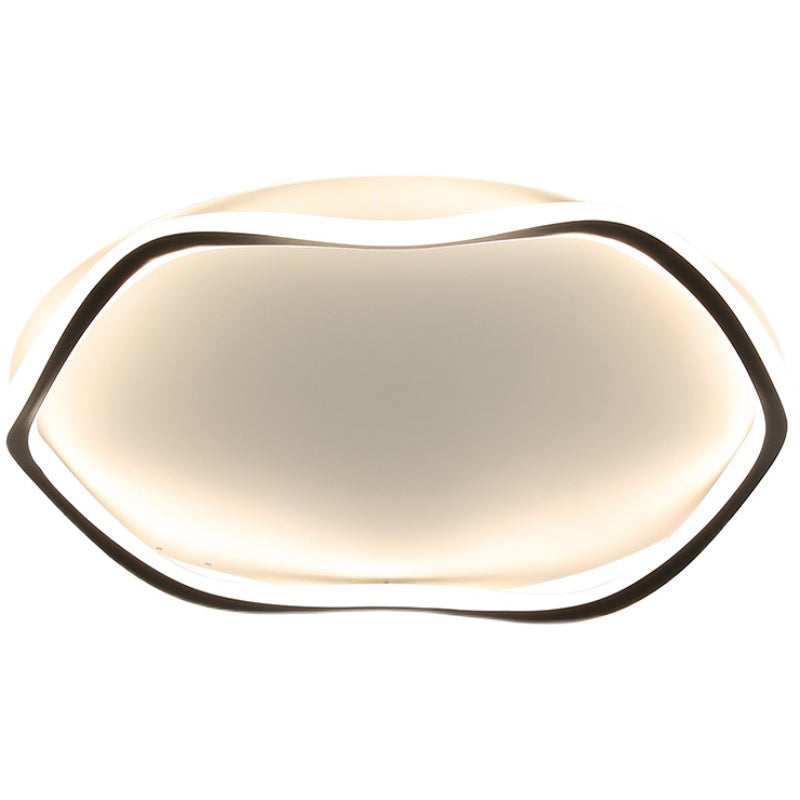 Minimalism Metal LED Ceiling Mounted Light Circle 1-Light Flush Light for Bedroom
