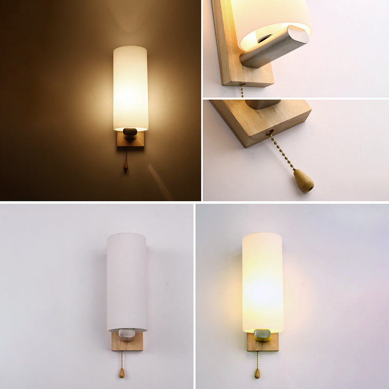 Licámetro de pared de madera de color logar