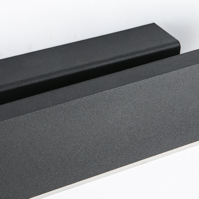 Lampada a parete a LED rettangolare acrilica in stile moderno in ferro battuto in ferro battuto con una parete per camera da letto