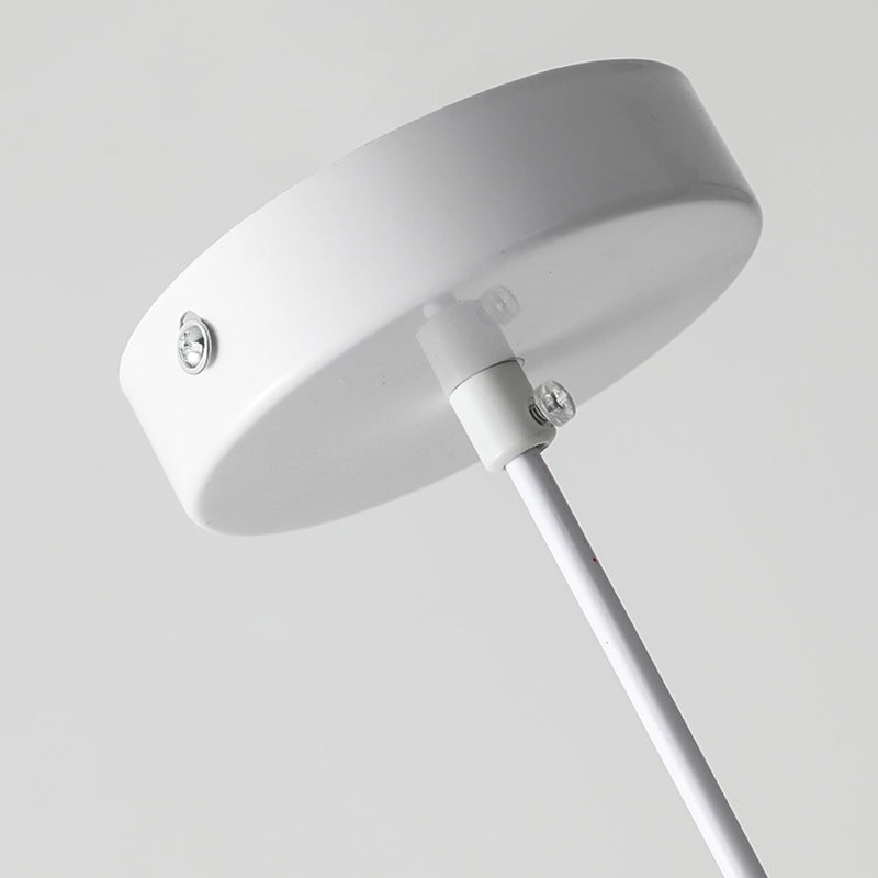 Lacquered Iron Pendant Light in Modern Creative Style Can Macaron Hanging Lamp for Interior Spaces