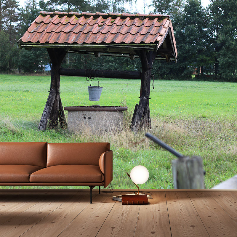 Photography Horizontal Well Mural Wallpaper Rural Wall Decor Bedroom Wall Murals