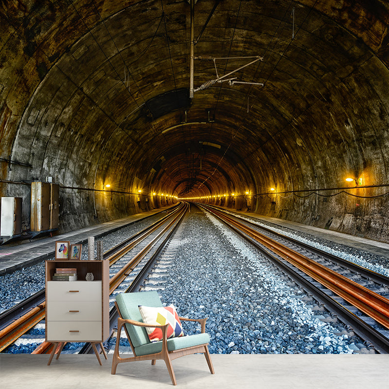 Photography Horizontal Tunnel Mural Wallpaper 3D Scene Wall Decor Bedroom Wall Murals