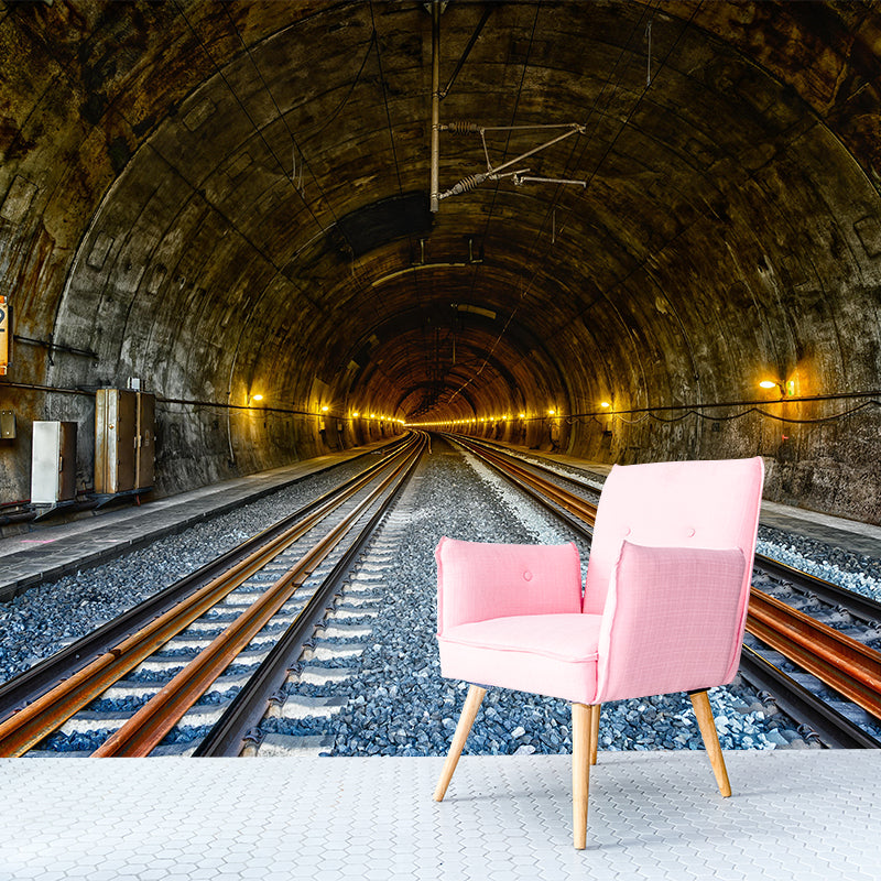 Photography Horizontal Tunnel Mural Wallpaper 3D Scene Wall Decor Bedroom Wall Murals