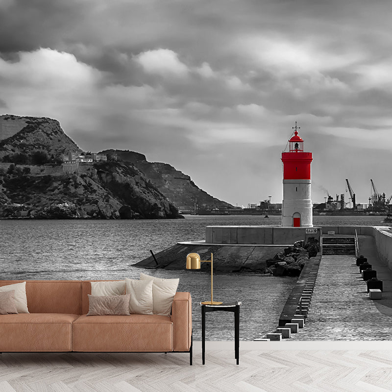 Photography Style Beacon Wall Mural Soft Color for Home Decor Multiple Sizes Available