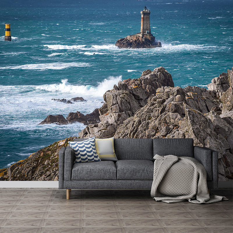 Photography Style Beacon Wall Mural Soft Color for Home Decor Multiple Sizes Available