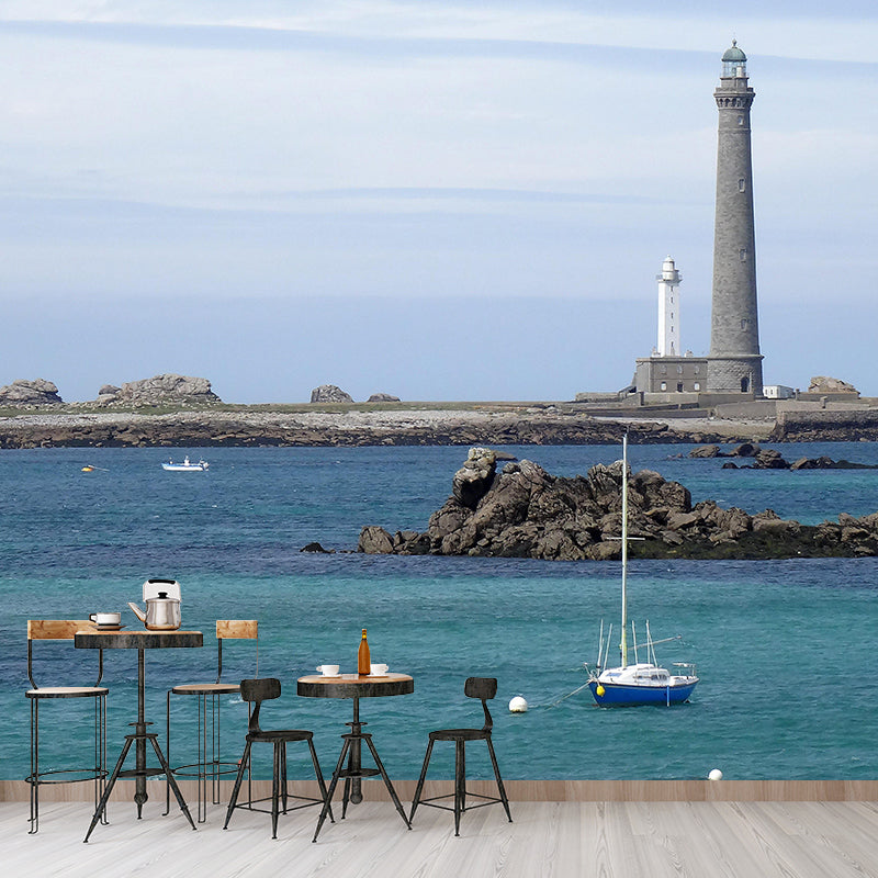 Extra Large Lighthouse Wall Mural Mildew Resistant Wall Art for Interior Decor