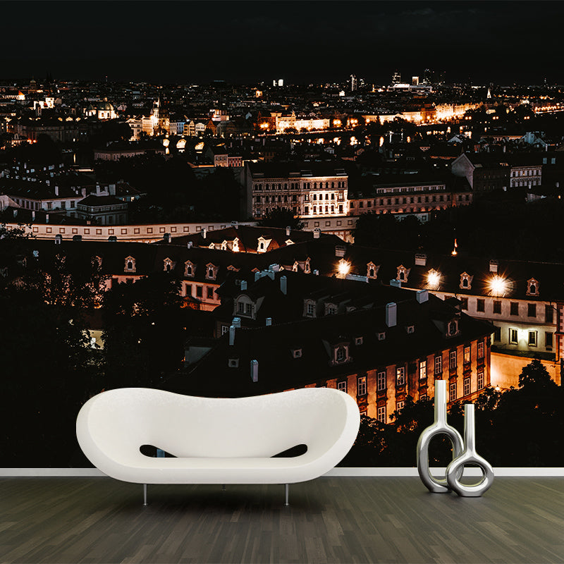 Photography Prague City Mural Wallpaper Modern Style Wall Decor for Living Room
