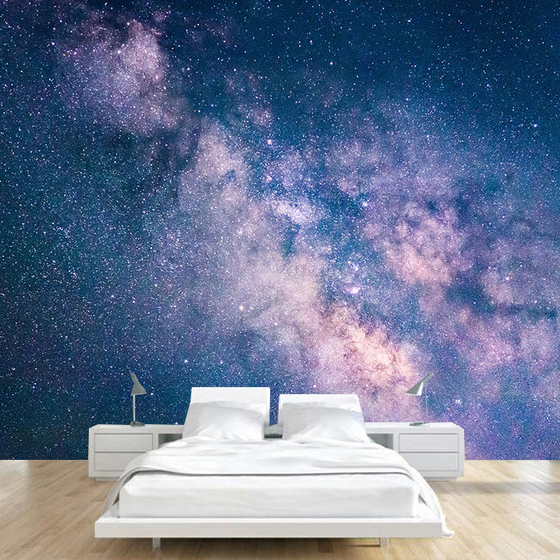 Full Size Nebula Wall Mural Decal Modern Dreamy Universe Wall Decor Wall Murals for Bedrooms