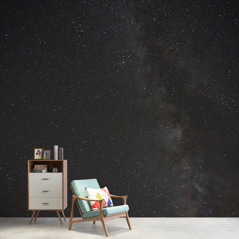 Full Size Nebula Wall Mural Decal Modern Dreamy Universe Wall Decor in Dark Color