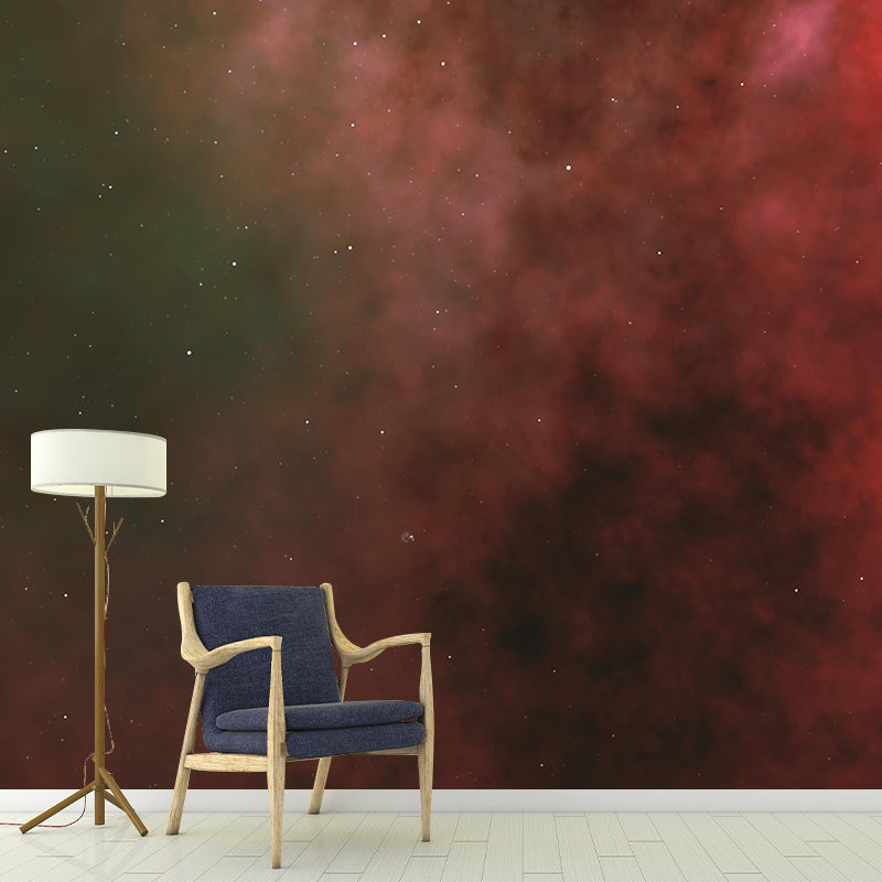 Full Size Nebula Wall Mural Decal Modern Dreamy Universe Wall Decor in Dark Color