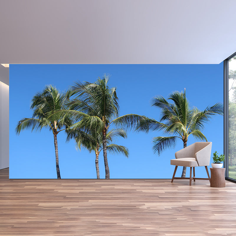 Beautiful View of Palm Tree Wall Mural for Living Room Wall Decor, Custom Made