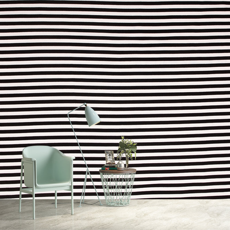 Black and white Geometry Mural Wallpaper Wall Covering for House Interior